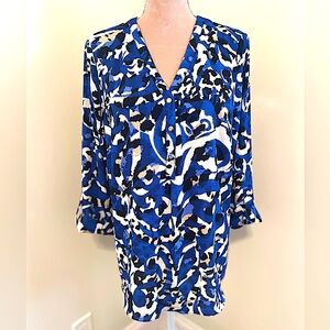 NWT JM Collections Blue/White and Black